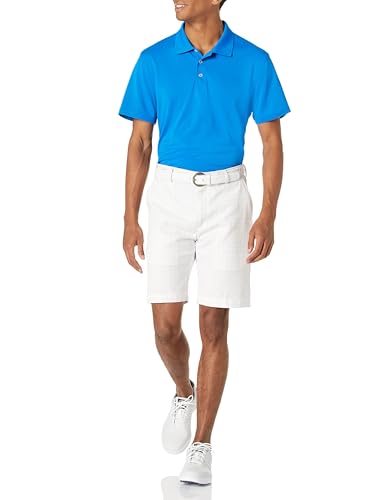Amazon Essentials Men's Slim-Fit Quick-Dry Golf Polo Shirt, Metallic Blue, M