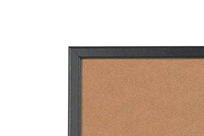 Bi-Office Cork Notice Board 60 x 40 cm, Black