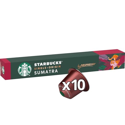 - STARBUCKS | Single-Origin Sumatra by Nespresso | Dark Roast | Coffee Capsules 6 x 10 -