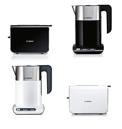 Bosch Styline TWK8633GB Variable Temperature Cordless Kettle, 1.5 Litres, 3000W - Black