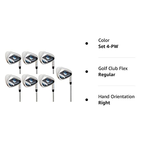 - LAZRUS GOLF Premium Golf Irons Set | (4,5,6,7,8,9) Steel Shaft Regular Flex Golf Clubs -