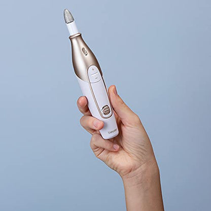Beurer MP64 Manicure and Pedicure Set, Cordless Electric Nail File with 10 Attachments and Powerful Battery, Precision light, Nail Drill with Storage Case for at-home use