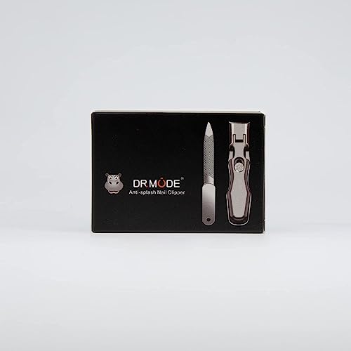 2024 New Nail Clippers for Thick Nails - DRMODE Wide Jaw Opening Nail Clippers with Catcher,Large Toenail Clippers Heavy Duty Nail Cutter with Sharp Curved Blade for Men Senior