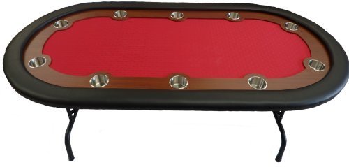 - Redtooth Poker 10-seat Speed Cloth Poker Table | Cup Holders | Strong & Foldable Metal Legs -