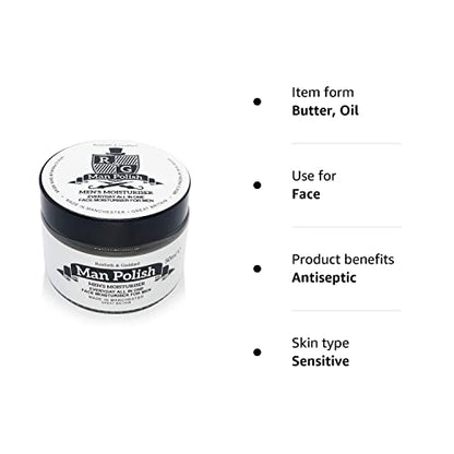 - Man Polish Men's Moisturiser | Premium Sensitive Natural Anti Ageing Men's Moisturiser -