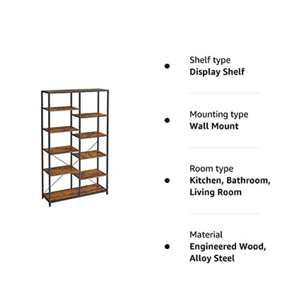 - VASAGLE Bookcase, Bookshelf -