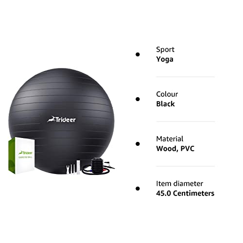 - Trideer Exercise Ball & Yoga Ball | 6 Sizes | Pregnancy Ball for Maternity -