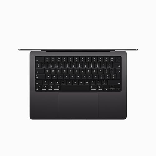 Apple 2023 MacBook Pro laptop M3 Pro chip with 11‑core CPU, 14‑core GPU: 14.2-inch Liquid Retina XDR display, 18GB unified memory, 512GB SSD storage. Works with iPhone/iPad; Space Black