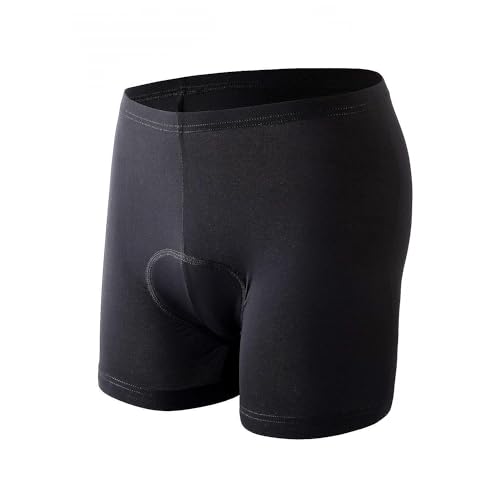 Cycling Shorts Mens, Sportneer Men's 3D Cycle Shorts Cycling Underwear Shorts Anti-Slip Design, Breathable & Adsorbent,Black