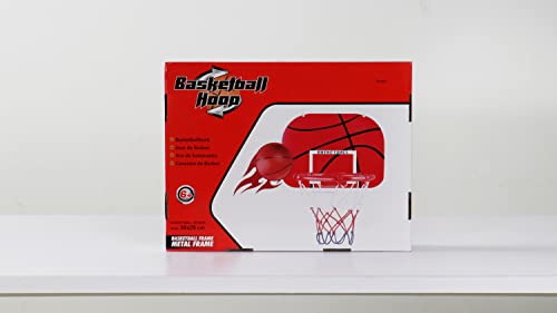Basketball Hoop Indoor Mini Basketball Hoop for Kids, Wall Mounted Shooting Basketball Game with Net Ball and Pump, Sport Outdoor Bedroom Toys for Boys Girls 6 7 8 9 Year Old Birthday Gift