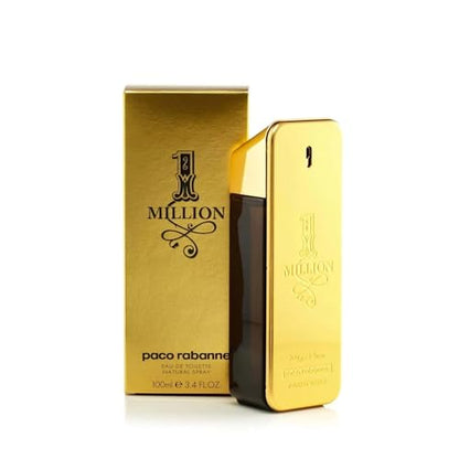 - 1 Million by Paco Rabanne Eau De Toilette for Men, 100 ml, Gold