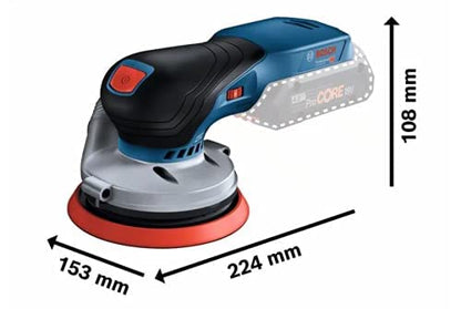 Bosch Professional 18V System GEX 18V-125 Cordless Random Orbit Sander (incl. Sanding disc (125 mm), 1x Sanding Paper, dust Bag, Without Rechargeable Batteries and Charger, in L-BOXX 136)