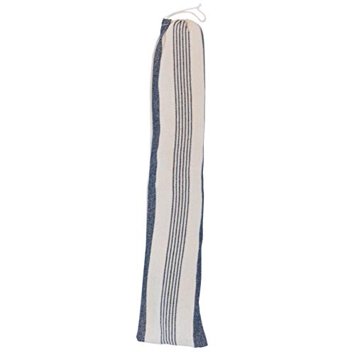 - Harbour Housewares 276cm Navy Stripe Cotton Hammock | With Wooden Spreader Bars & Cotton Carry Bag -