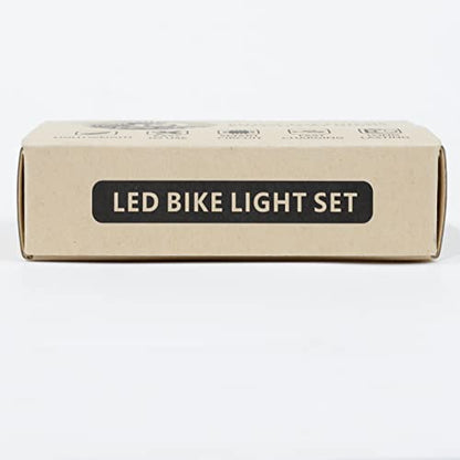 CIRYCASE Bike Lights Set Super Bright, USB Rechargeable Bike Light with Spot & Flood Beam, IP65 Waterproof Cycle Lights for Night Riding, DIY 2 x 4 + 2 x 6 Lighting Modes Bike Lights Front and Back