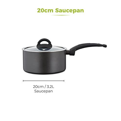 - Tower T80358 Cerasure | 20cm Saucepan | Non-Stick Coating -