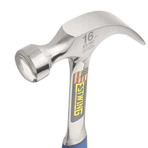 - Estwing 16-Ounce Claw Hammer | Nylon Vinyl Cushion Grip Handle -