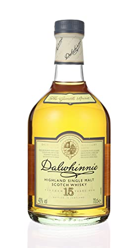 Dalwhinnie 15 Year Old Single Malt Scotch Whisky | 43% vol | 70cl | Highland Whisky | Smooth & Aromatic | Malty Sweet Flavours & Smoky Warmth | Scottish Whisky with Gift Box
