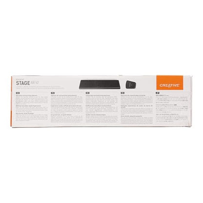 CREATIVE - Stage Air V2 Compact Under-monitor Soundbar, Black