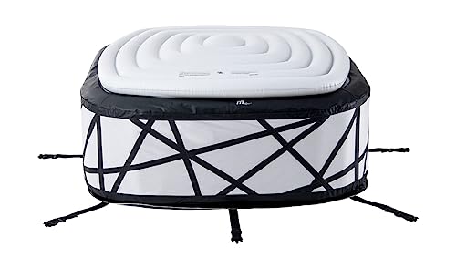 - MSpa Inflatable Hot Tub | Luxury Soho Premium Series | Bubble Portable | 6 Person Square Spa -