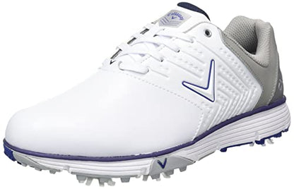 Callaway Men's M574 Chev Mulligan Golf Shoes, White Navy, 9 UK