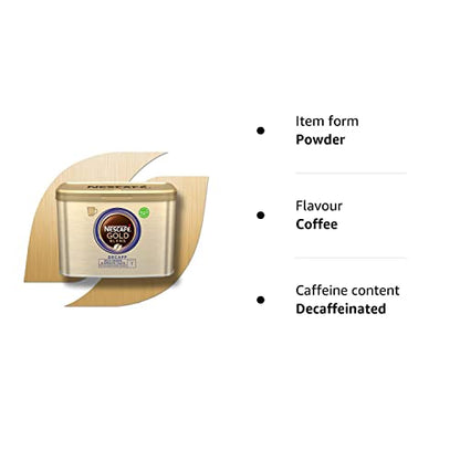 - NESCAFÉ Gold Blend | Decaf Instant Coffee | 500g Tin -