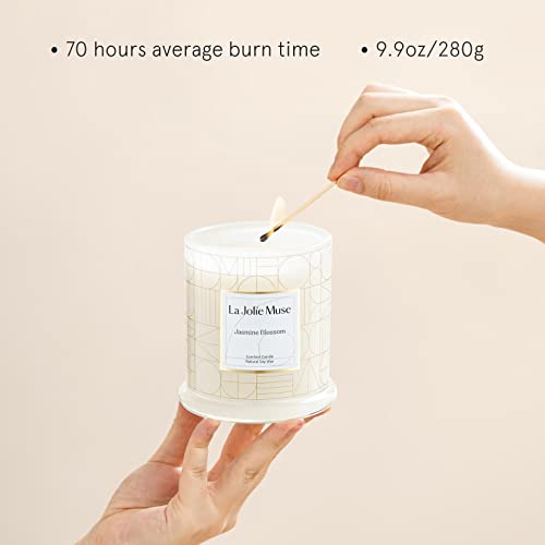 - La Jolíe Muse Scented Candles Gifts for Women | Large Jasmine Candle Gift Set -