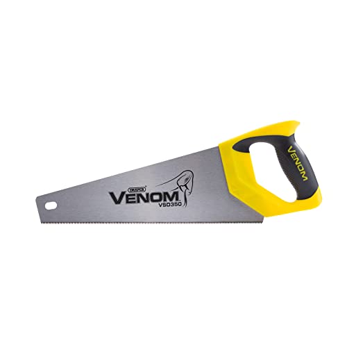 - Draper Venom Handsaw (350mm) | Second Fix Double Ground Hand Tool | High Carbon Steel Blade -