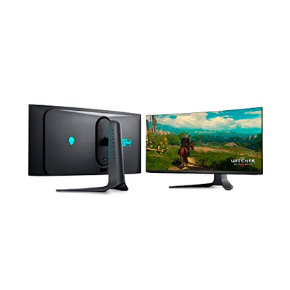 Alienware AW3423DWF 34 Inch WQHD (3440x1440) 21:9 1800R Curved Gaming Monitor, 165Hz, QD OLED, 0.1ms, AMD FreeSync Premium Pro, 99.3% DCI-P3, HDR400, 2x DisplayPort, 1x HDMI, 5x USB, 3 Year Warranty