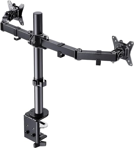 - ErGear Dual Monitor Stand for 13 to 32 Inch Screens | Dual Monitor Arm Ergonomic Viewing Angle -