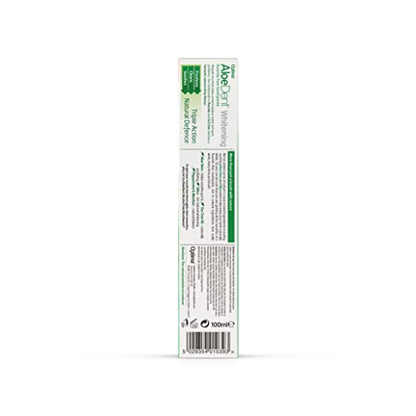 Aloe Dent Whitening Aloe Vera Toothpaste Fluoride Free, Natural Action, Vegan, Cruelty Free , SLS Free, Naturally White, Healthy Gums , 100 ml, packaging may vary
