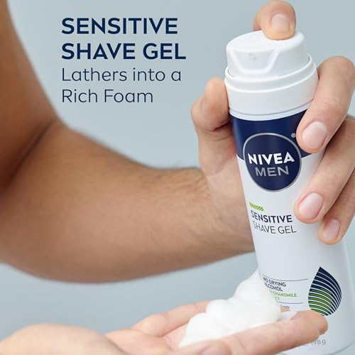 - NIVEA FOR MEN Sensitive | Shaving Gel | 7 oz | (Pack of 3) -