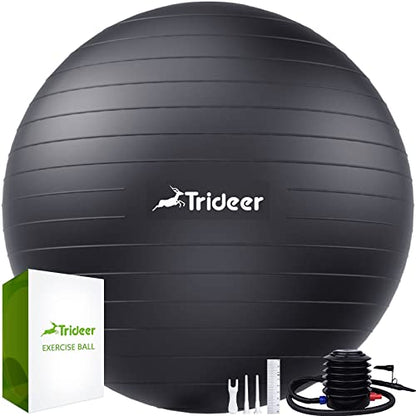 - Trideer Exercise Ball & Yoga Ball | 6 Sizes | Pregnancy Ball for Maternity -