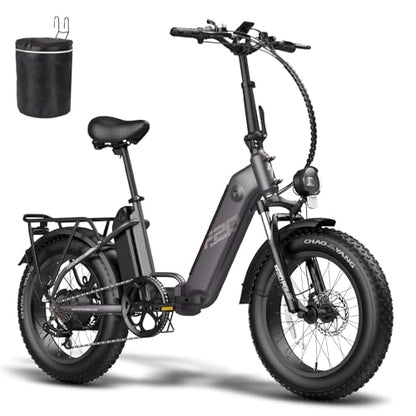 - Fafrees FF20 Polar Fatbike E Bike Men's 20 Inch 48V 10.4Ah*2 Batteries UK Plug -
