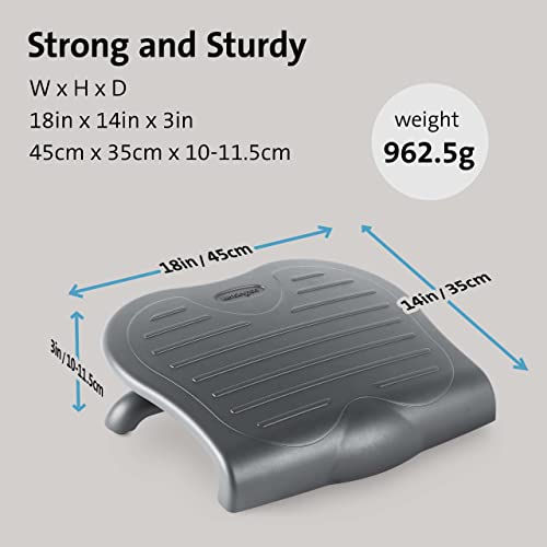 - Kensington Adjustable Ergonomic Foot Rest | SoleSaver Under Desk Foot Rest -