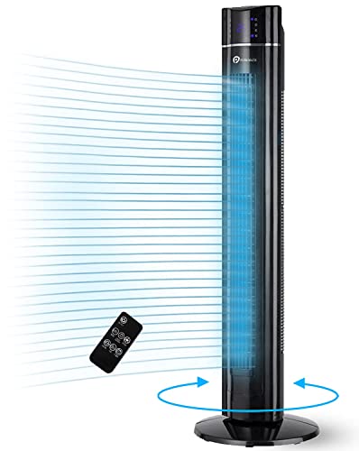 - PureMate Tower Fan | 43" Oscillating Tower Fan | Air Purifier & Aroma Function 8-Hour Timer -