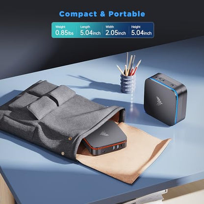 - NiPoGi Mini PC With WiFi 6 | 16GB RAM+512GB M.2 SSD | Ιntel Alder Lake-Ν100 -