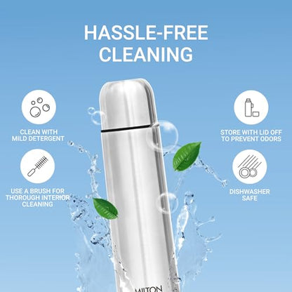 - Milton Vacuum Flask for Hot Drink 1 Litre (34 oz) | Stainless Steel Double Walled Insulated Water Bottle -
