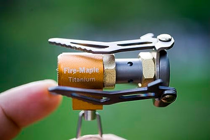 - Fire-Maple FMS-300T Ultralight Titanium Backpacking Camping Gas Stove | 2600W Pocket Backpacking Cooking Folding Burner -