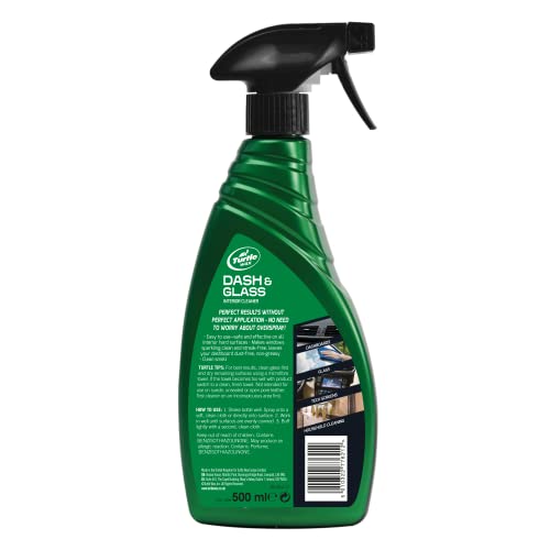 - Turtle Wax 51783 | Dash & Glass Car Window Screen Cleaner | Smear Free & Dust Free Dash | 500ml -