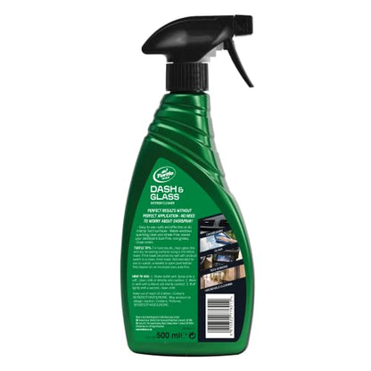 - Turtle Wax 51783 | Dash & Glass Car Window Screen Cleaner | Smear Free & Dust Free Dash | 500ml -