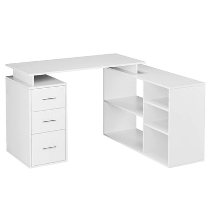 - FirFurd Corner Desk L Shaped Desk | Computer Desk With Drawers -