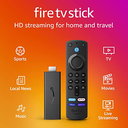 Amazon Fire TV Stick, Alexa Voice Remote, TV controls and access to hundreds of thousands of films and TV episodes
