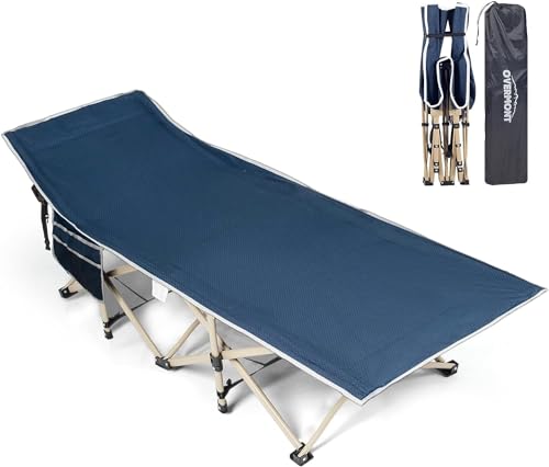 - OVERMONT Oversized Folding Camping Bed | 75 * 28" Extra Wide -