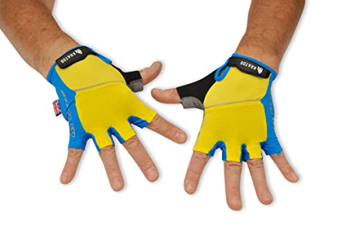 - Kratos Fingerless Cycling Gloves for Men and Women | Shock Absorbing Gel Padded Mountain Bike Gloves -