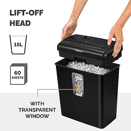 - Fellowes Paper Shredder for Home Use | 6 Sheet Cross Cut Paper Shredder -