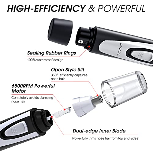 - Ear and Nose Hair Trimmer Clipper | 2024 Professional Painless Eyebrow & Facial Hair Trimmer -