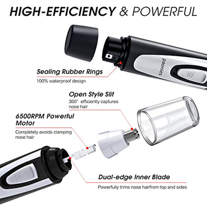 - Ear and Nose Hair Trimmer Clipper | 2024 Professional Painless Eyebrow & Facial Hair Trimmer -