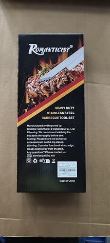 - ROMANTICIST 30pcs BBQ Grill Tool Set | Heavy Duty Stainless Steel Grill Utensils Set -