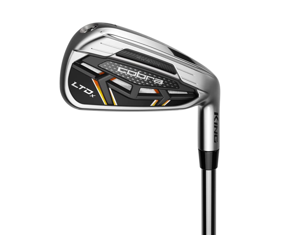 Cobra Golf 2022 LTDX Iron Set Satin Chrome-Gold Fusion (Men's, Right Hand, KBS Tour 90, Stiff Flex, 4-PW)