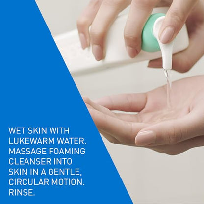 CeraVe Foaming Cleanser for Normal to Oily Skin 236ml with Niacinamide and 3 Essential Ceramides